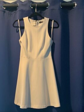 Ark & Co Cream Sleeveless Fit-and-Flare Mini Dress
